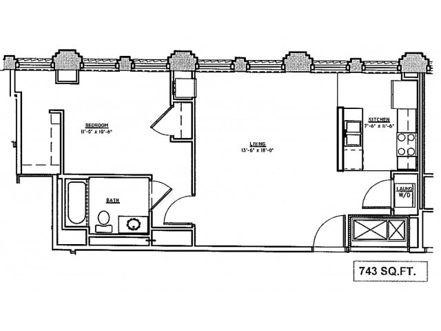 Floor Plan - 1 Bedroom Flat