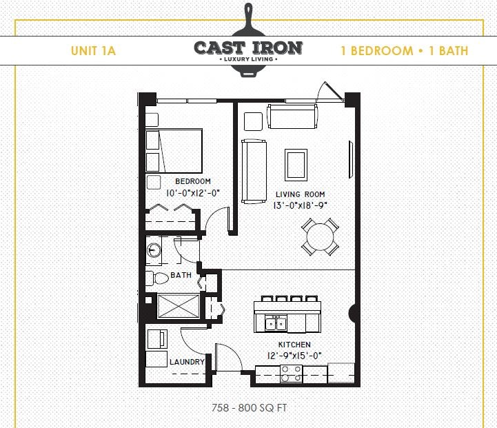 Floor Plan - 1A - Veterans Ave