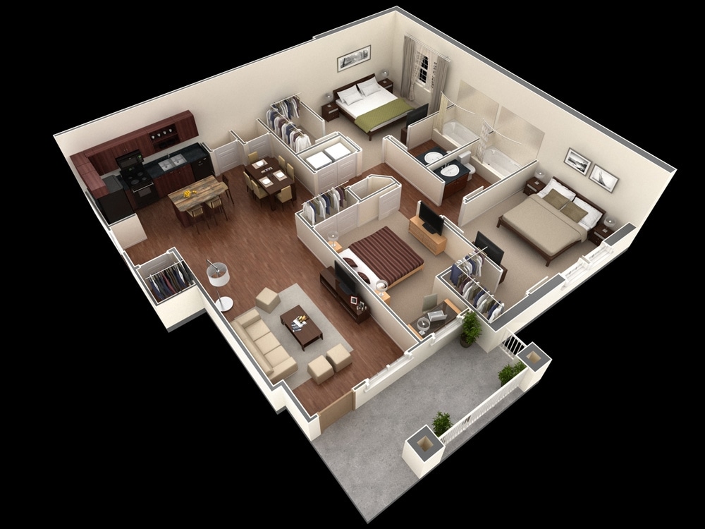 3BR/2BA - C2A 