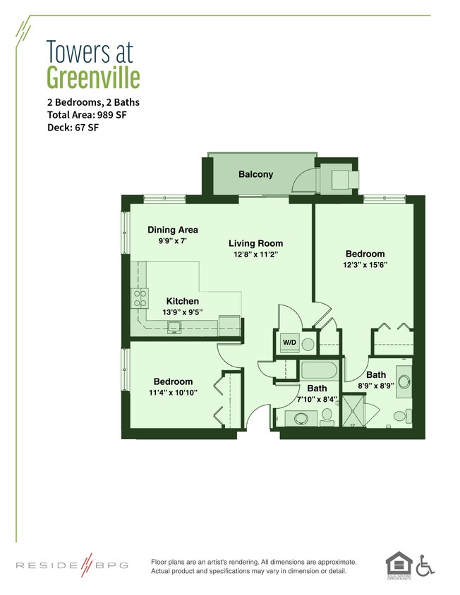 Floor Plan - Two Bedroom L2