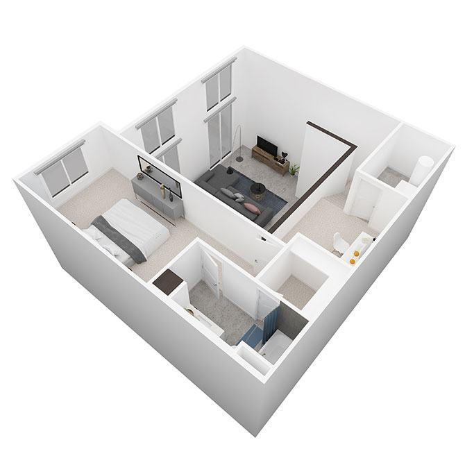 Floor Plan - D1 2 Story