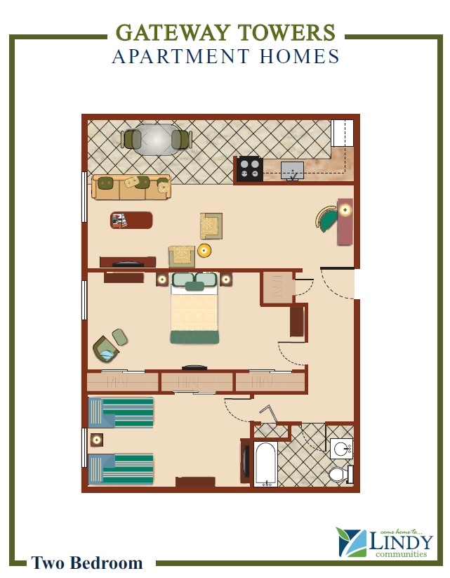 Floor Plan - 2 Bedroom