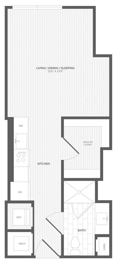 Floor Plan - Studio-D East Medley
