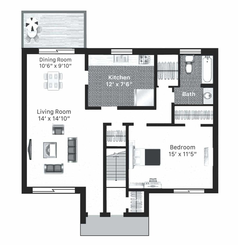 1×1 First Floor - 1×1 First Floor