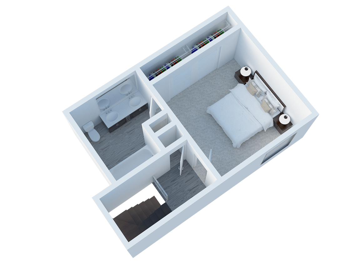 Floor Plan - 2 Bedroom - 2 Bath Plan D