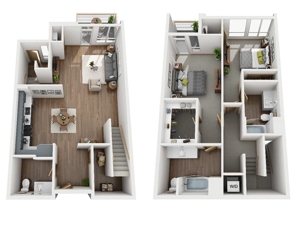 Floor Plan - Two Bedroom B2.5ATH-CL1