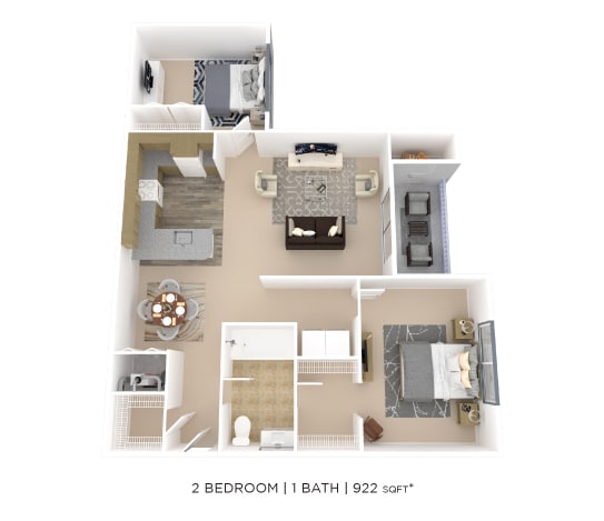 Floor Plan - Two Bedroom