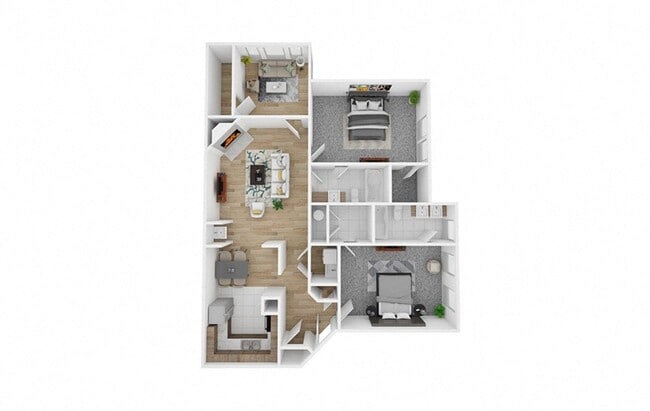 2 Bedroom Floorplan - Summerlyn Place