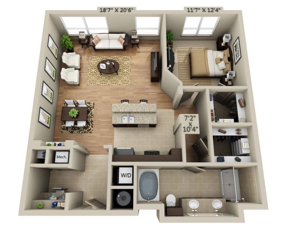 Floor Plan - Plan C (A1D)