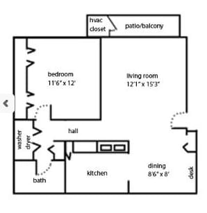 1BR/1BA - One Bedroom One Bath