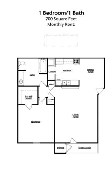 1 bed/1 bath - 1 Bed 1 Bath