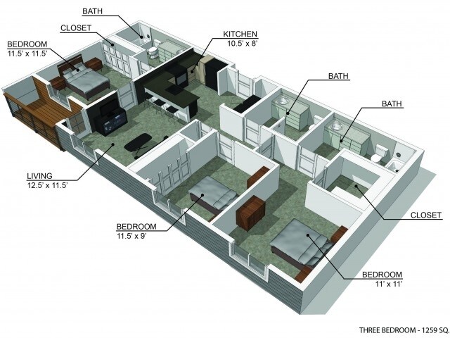 Floor Plan - 3 Bedroom A