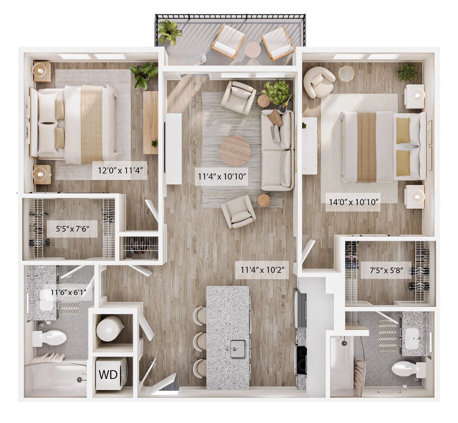 Floor Plan - The Double
