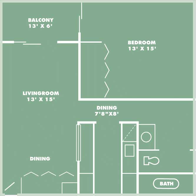 1BR/1BA - Maple