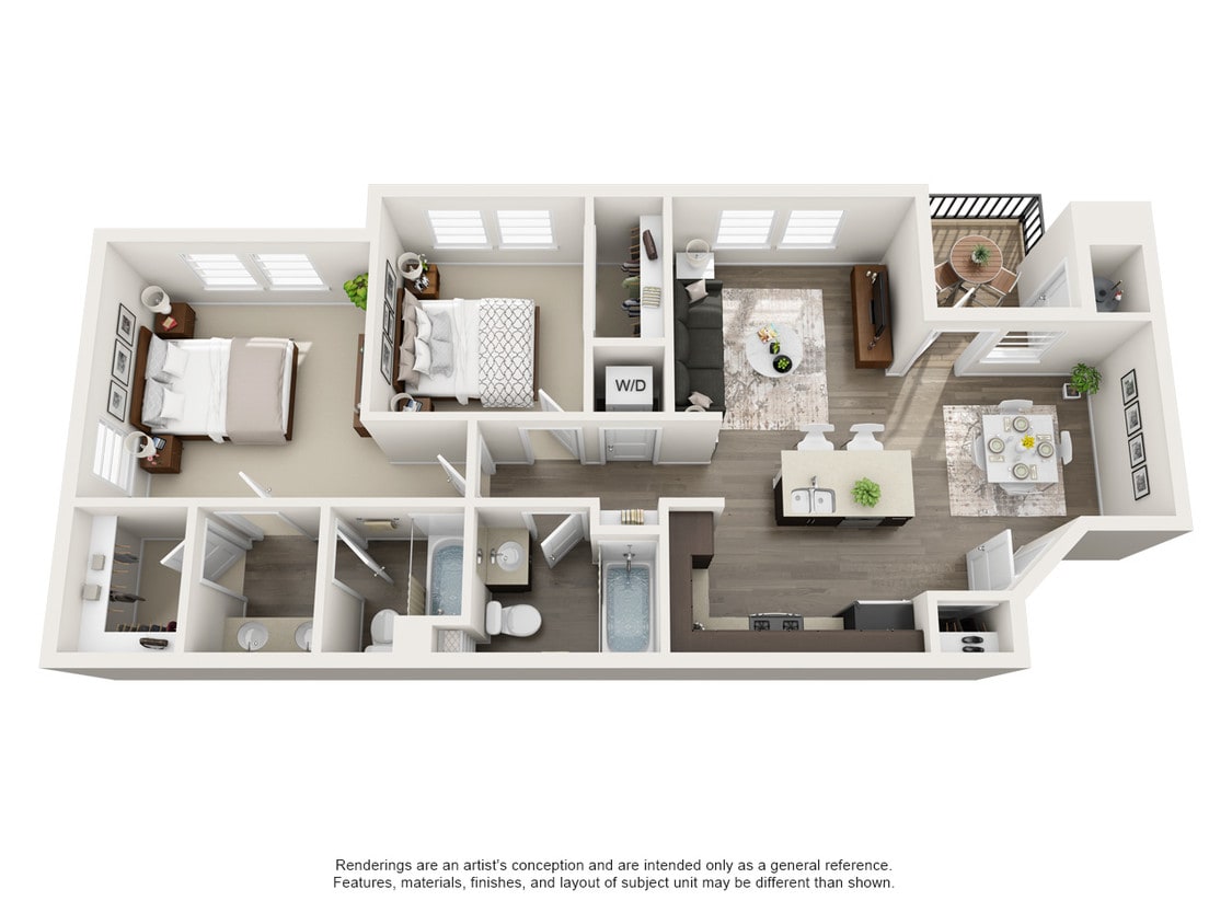 Floor Plan - Two bedroom floor plan B