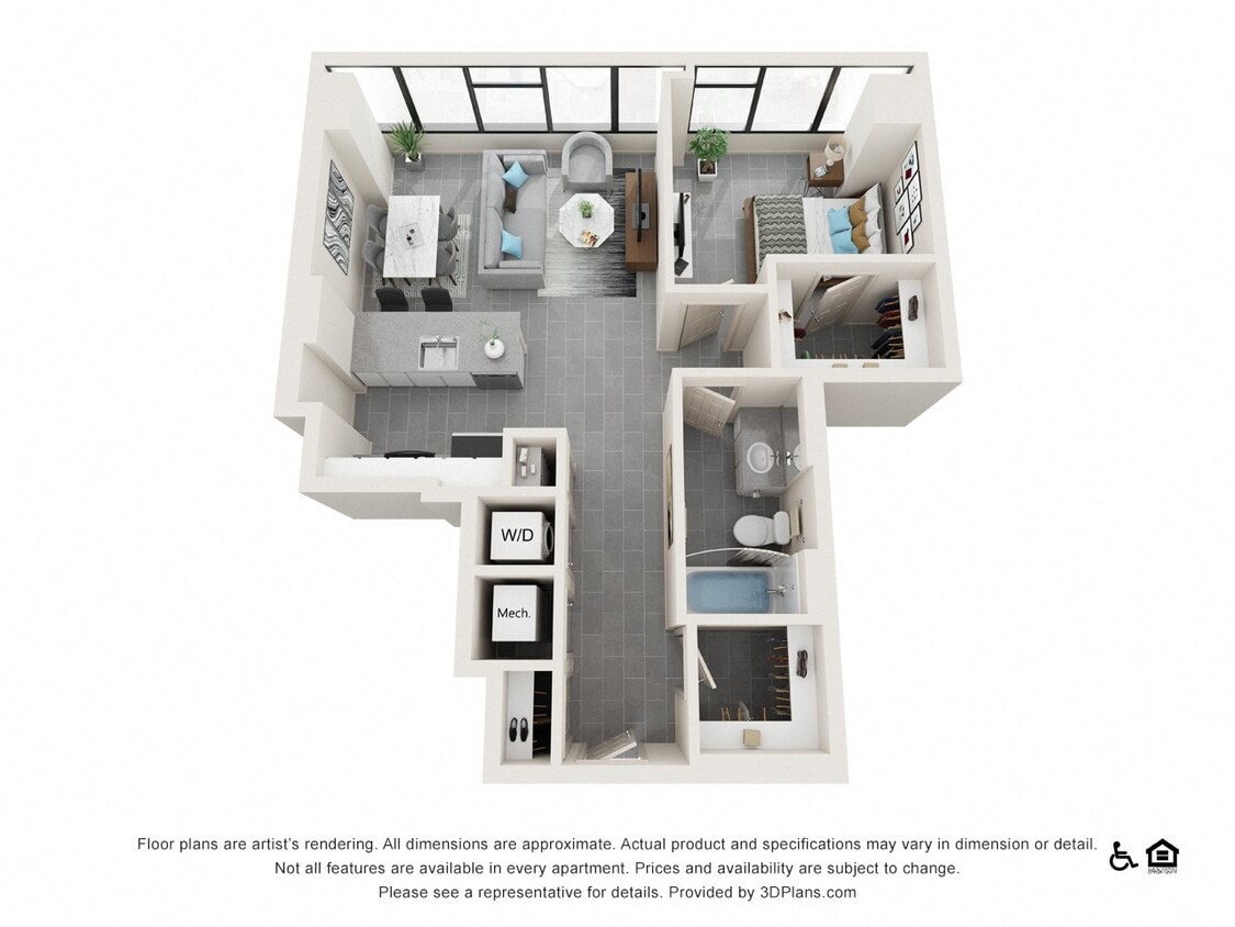 Floor Plan - One Bedroom A