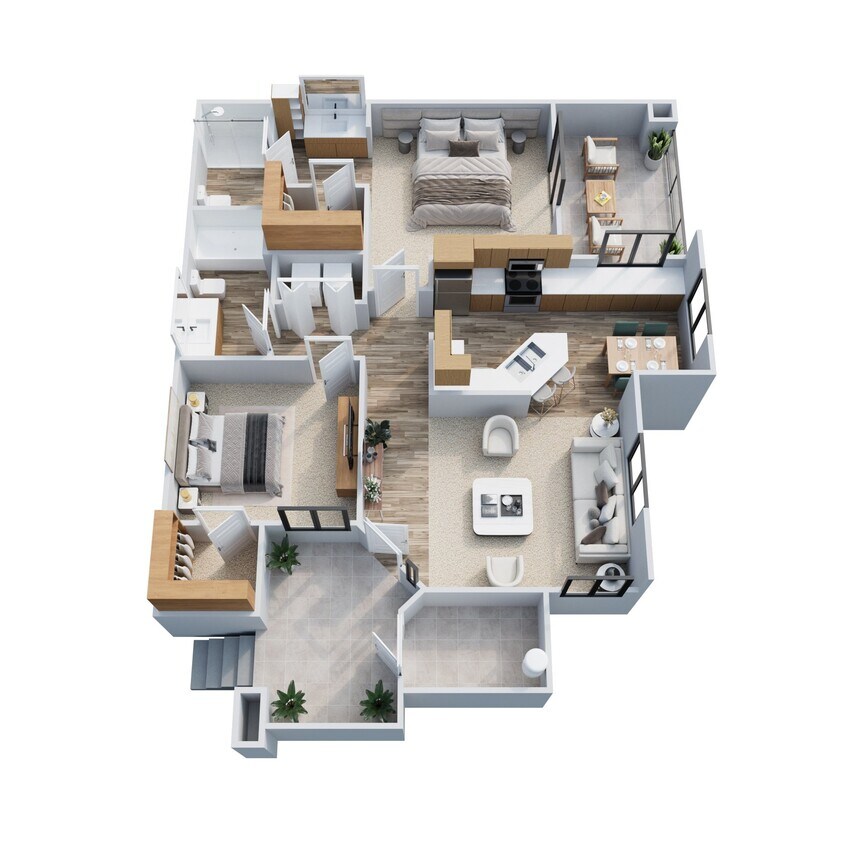 Floor Plan - MONACO - 1,125 SQUARE FEET 