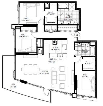 Floor Plan - SPIRE 3G