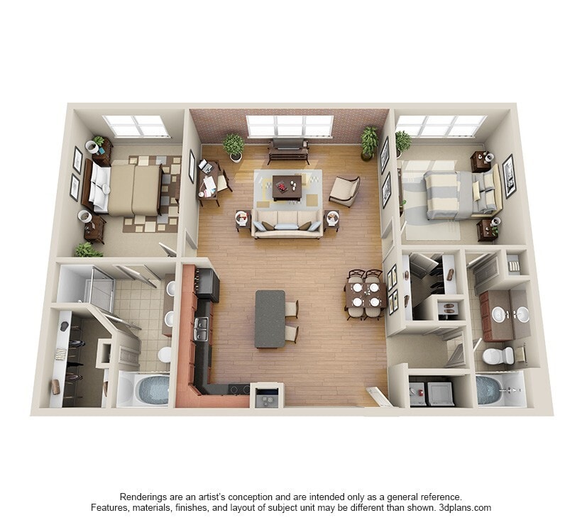 Floor Plan - Chimney Rock (B6)