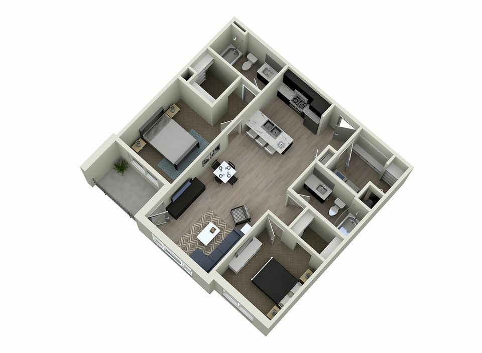 Floor Plan - 2B - Two Bedroom