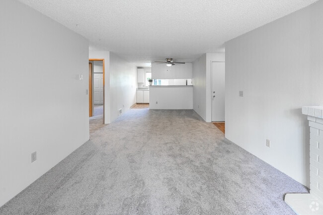 2BR, 2BA - 960SF - Kitchen/Living Room - Southwood Apartments