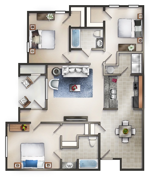 Floor Plan - The Keepsake with Balcony