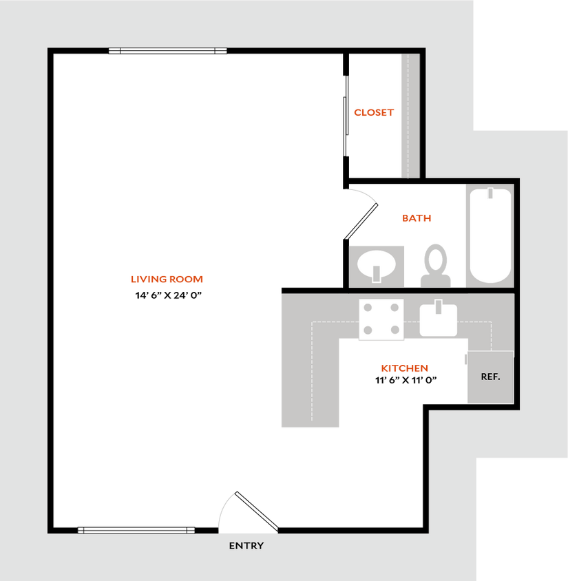 Floor Plan - Studio B