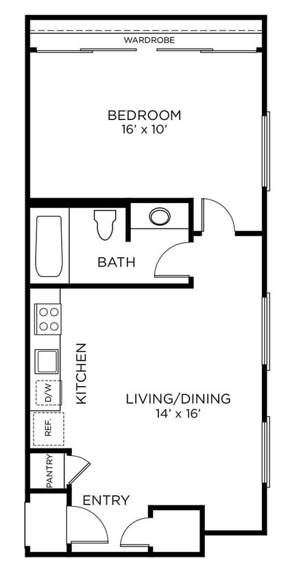 Floor Plan - A5 - 1x1