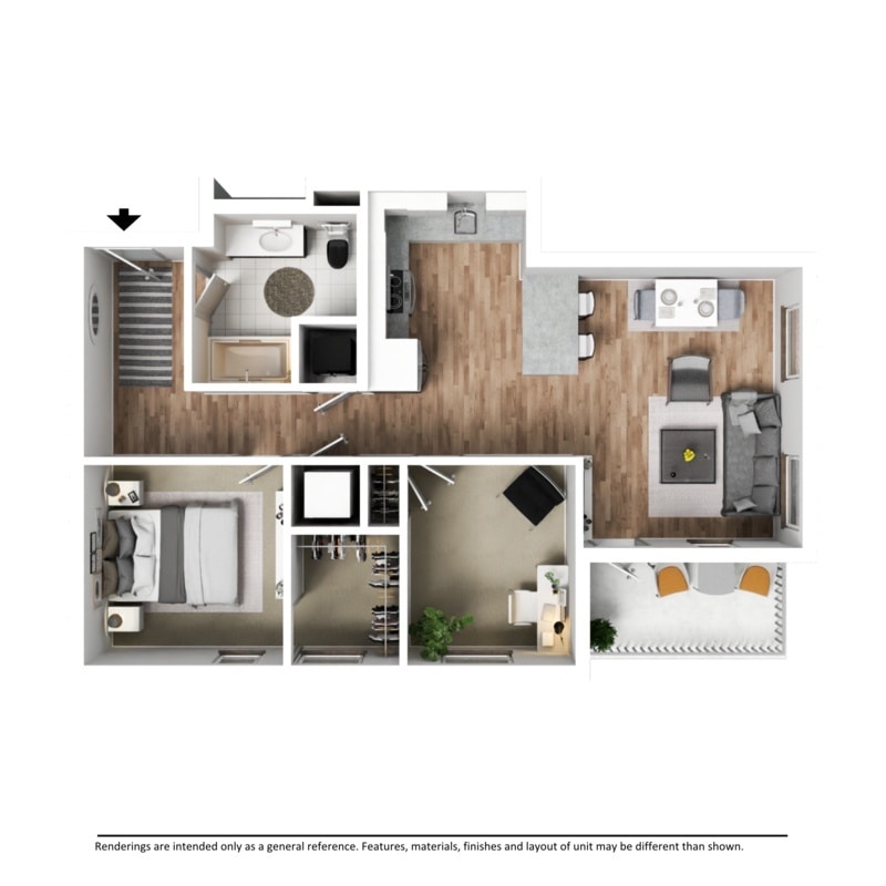 Floor Plan - Luxury Apartment - De Soto