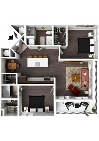 2 Bedroom A - Garrison - Furnished