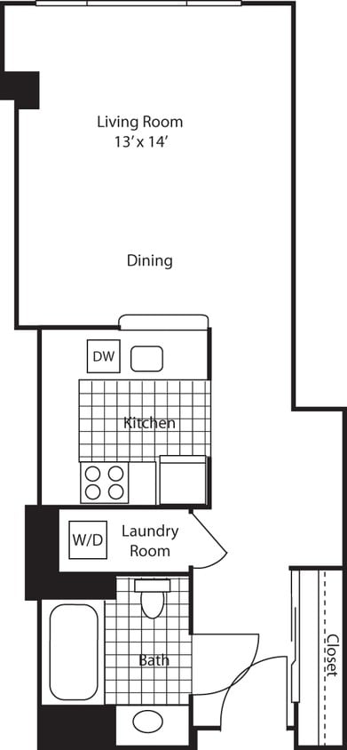 Floor Plan - Studio 512