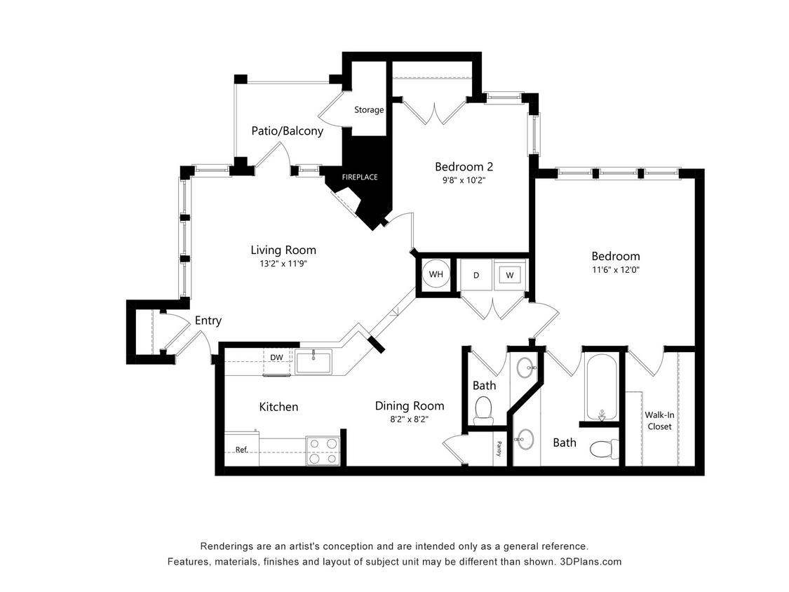 Steeplechase_B1_2x1_5_791.jpg - B1 - 2 Bedroom, 2 Bathroom