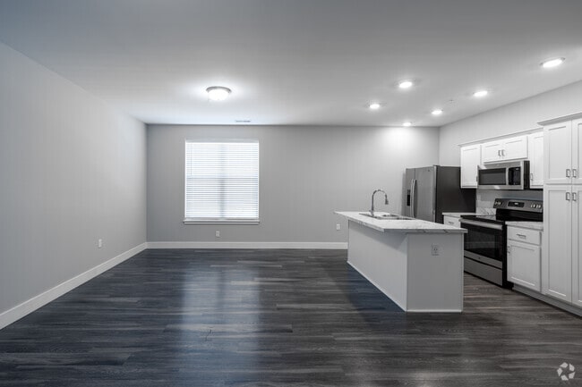 2BR, 2BA - 969SF Living Room - Spring Street Commons