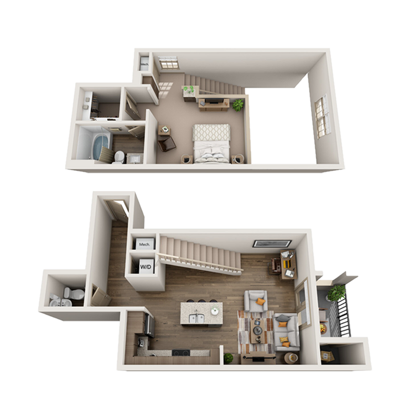 1 Bed/1.5 Bath Loft - 1 Bed/1.5 Bath Loft