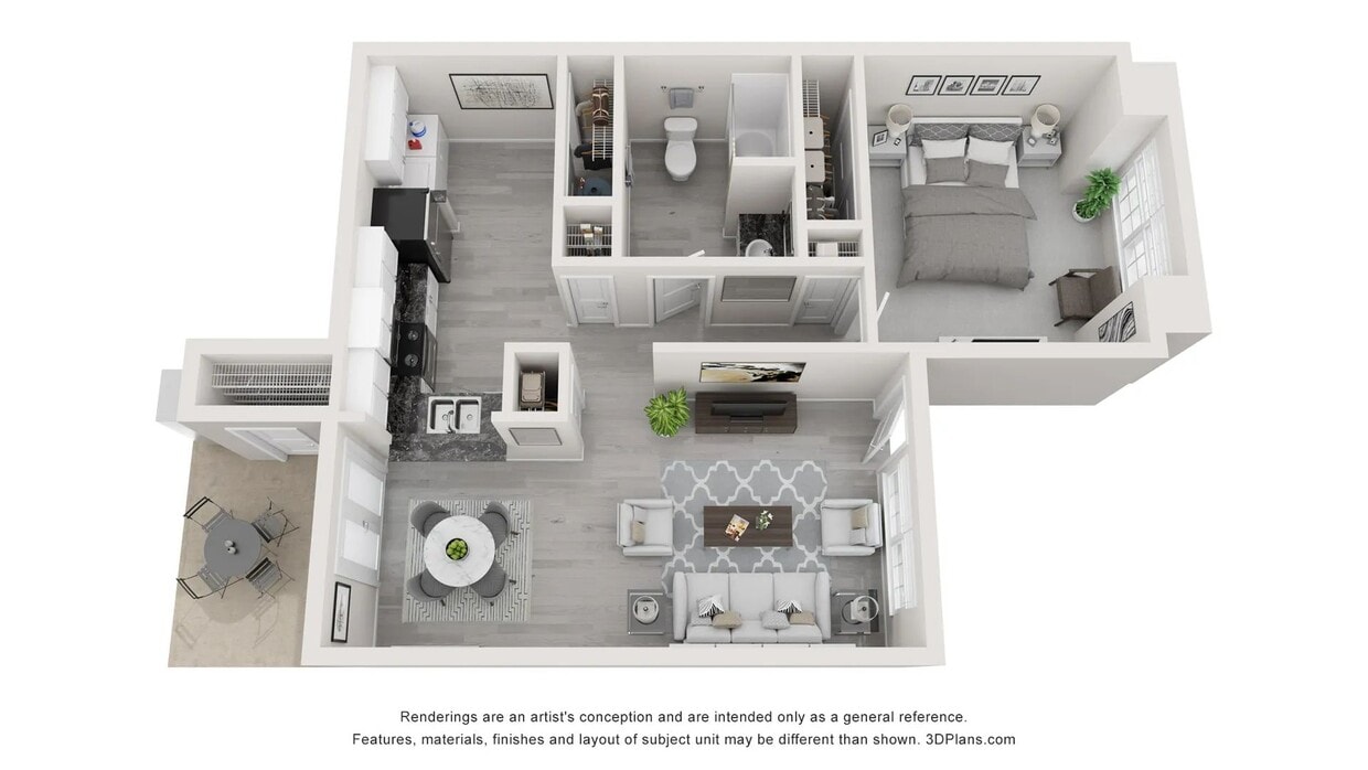A 3D rendering of The Cottage - The Cottage