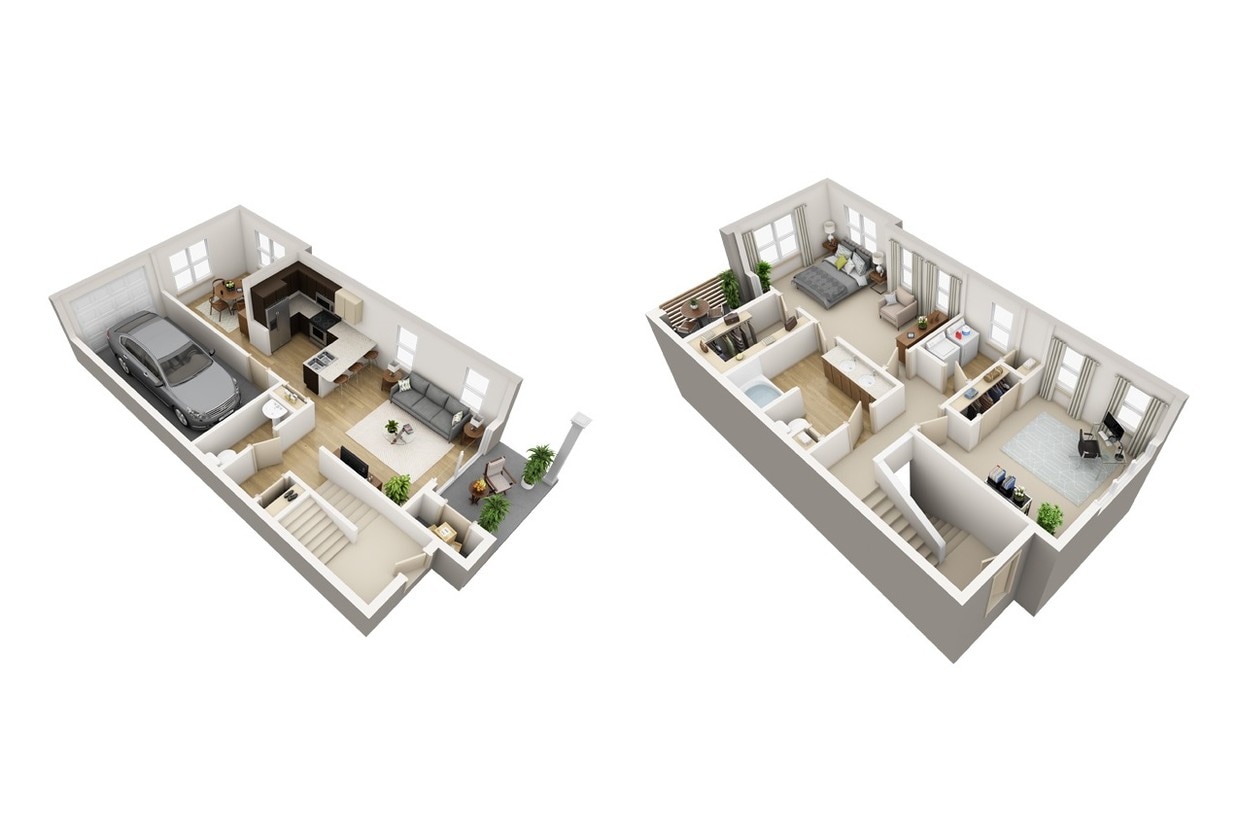 Floor Plan - Townhome with Garage