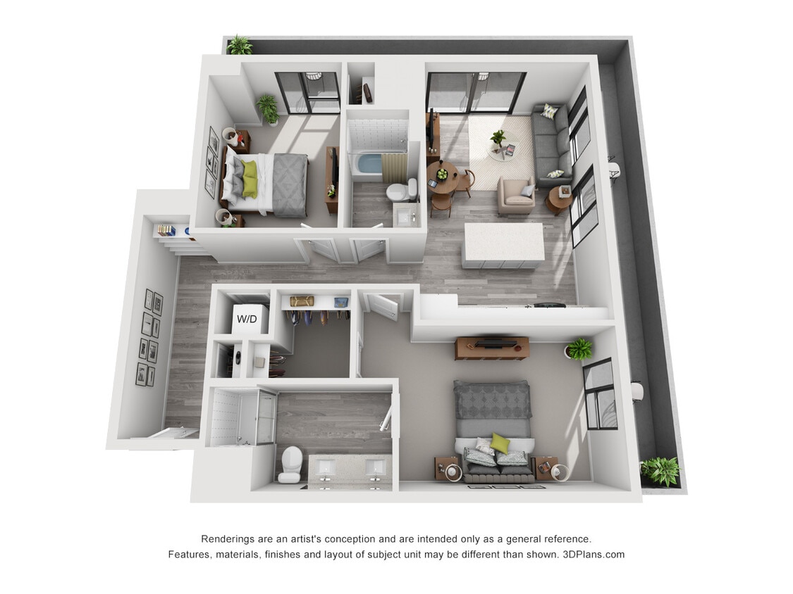 The Glenn - C10 - 2 Beds - 2 Baths - 1072 Sq. ft. - C10