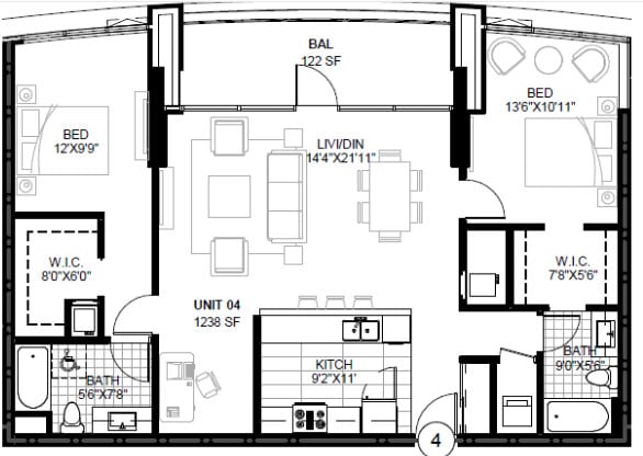 Floor Plan - SPIRE 2H