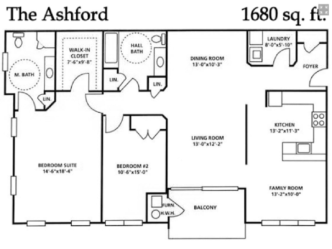 Floor Plan - The Ashford