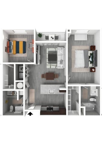 2 Bedroom B - 2 Bedroom B