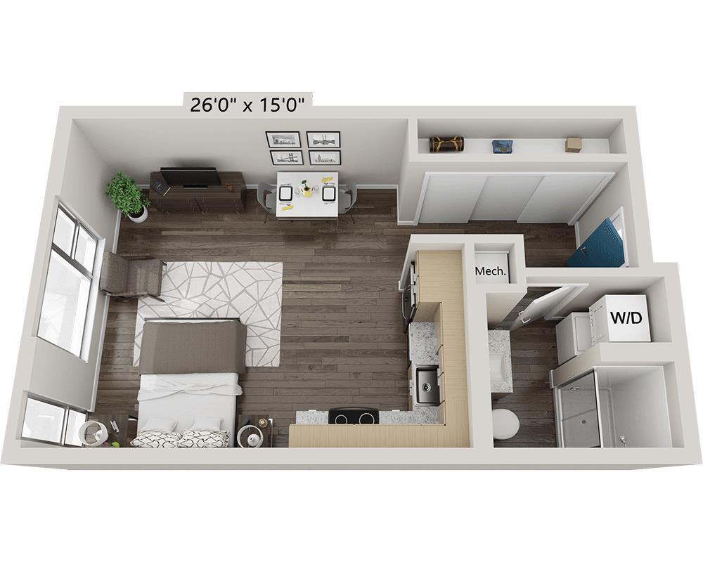 Floor Plan - Studio E1D