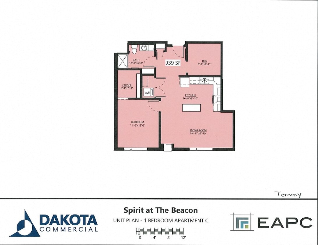 Floor Plan - Tommy 1D/1B