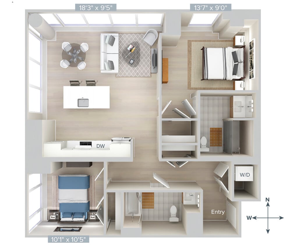 Floor Plan - B2-1064-HC-Sig