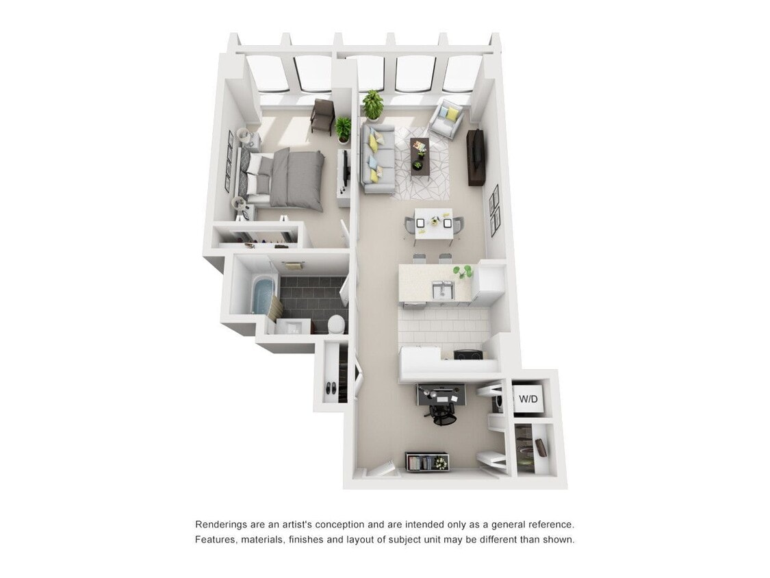 Floor Plan - 1 Bedroom