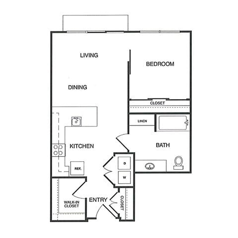 Floor Plan - 1x1 C