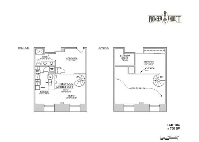 Floor Plan - 1 BR Live/Work