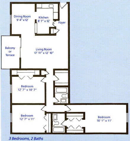 3 Bedroom - 3 Bedroom