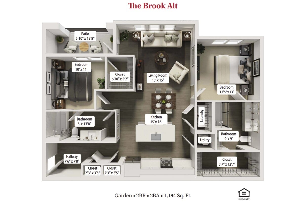 Floor Plan - The Brook Alt