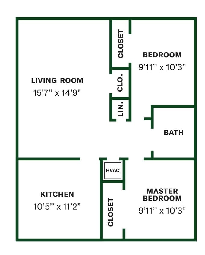 2 Bed 1 Bath – Azalea - 2 Bed 1 Bath – Azalea