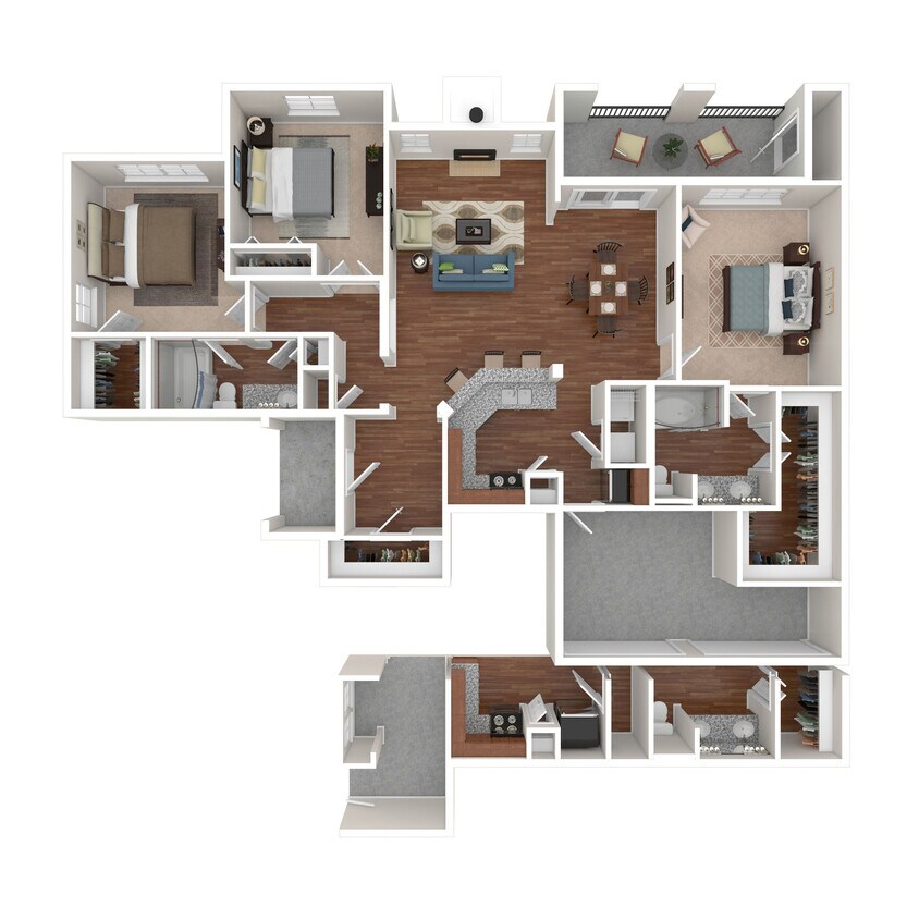 Floor Plan - 3 Bed 2 Bath 1470 SqFt (1338 Net)